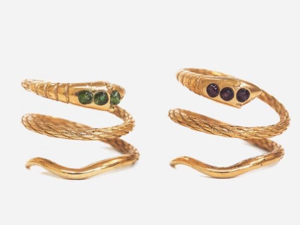 bague serpent et pierres semi-précieuses à Dieppe