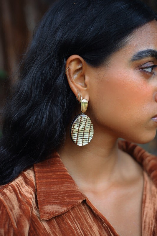 Créoles & boucles en résine – Collection Paradis d’Argelouse