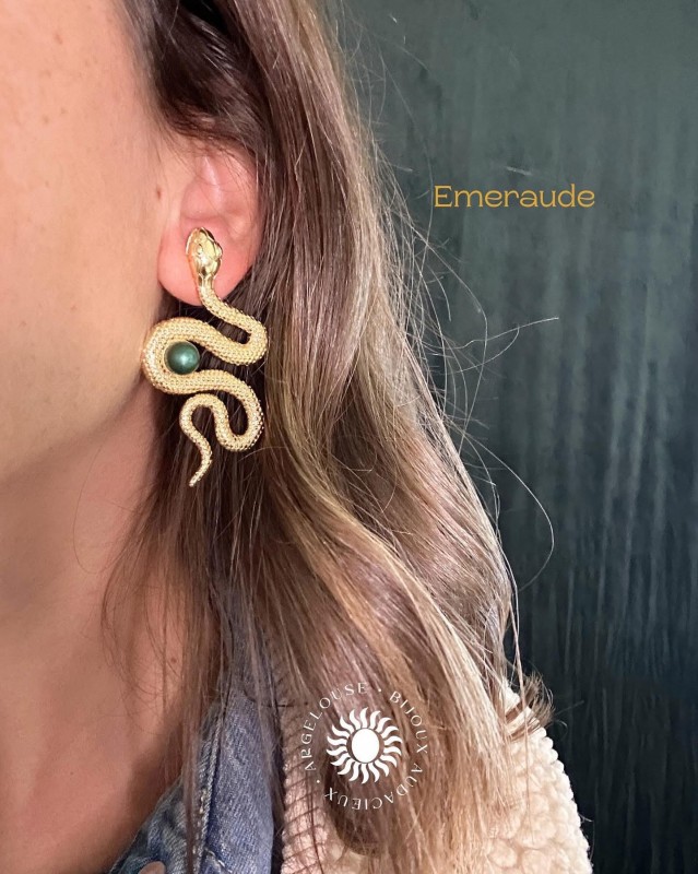 Boucles d’oreilles Serpent Argelouse près de Rouen